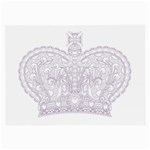 Crown008_purple Glasses Cloth (Large, Two Sides)