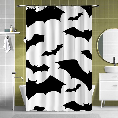 Deathrock Bats Shower Curtain 48  x 72  (Small) from ArtsNow.com Curtain(48  X 72 ) - 42.18 x64.8  Curtain(48  X 72 )