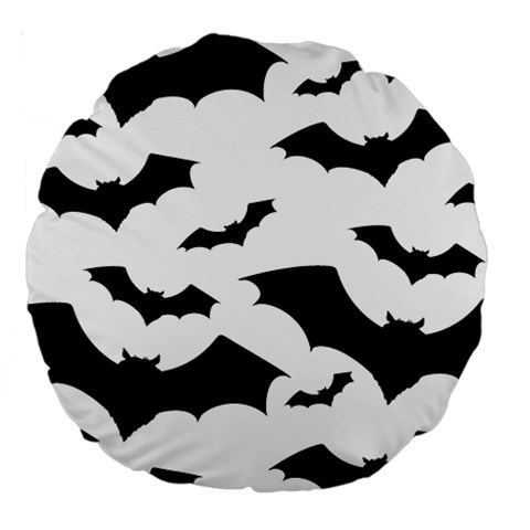 Deathrock Bats Large 18  Premium Flano Round Cushion  from ArtsNow.com Back