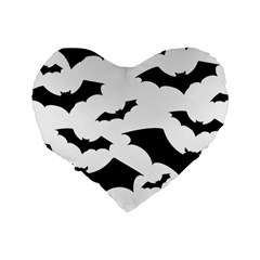 Deathrock Bats Standard 16  Premium Flano Heart Shape Cushion  from ArtsNow.com Back