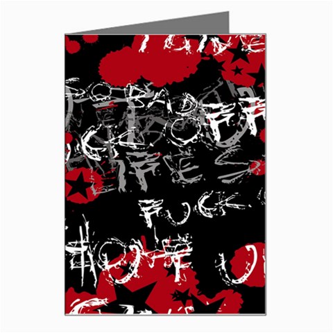 Emo Graffiti Greeting Card from ArtsNow.com Left