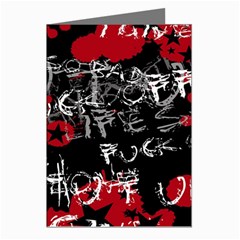 Emo Graffiti Greeting Cards (Pkg of 8) from ArtsNow.com Left