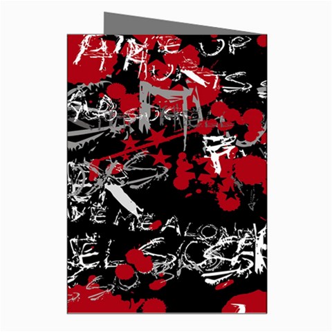 Emo Graffiti Greeting Cards (Pkg of 8) from ArtsNow.com Right