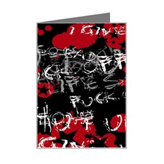 Emo Graffiti Mini Greeting Card from ArtsNow.com Left