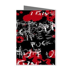 Emo Graffiti Mini Greeting Cards (Pkg of 8) from ArtsNow.com Left