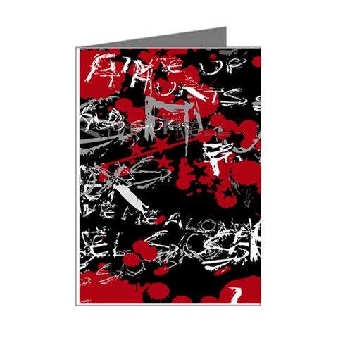 Emo Graffiti Mini Greeting Cards (Pkg of 8) from ArtsNow.com Right