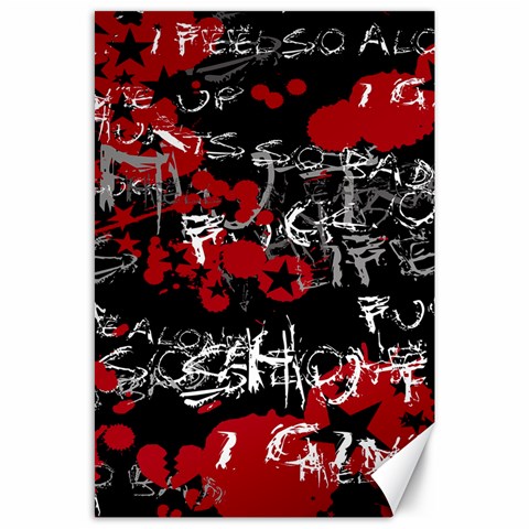 Emo Graffiti Canvas 24  x 36  from ArtsNow.com 23.35 x34.74  Canvas - 1