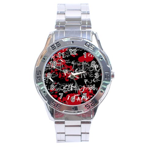 Emo Graffiti Stainless Steel Analogue Watch from ArtsNow.com Front