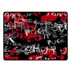 Emo Graffiti Double Sided Fleece Blanket (Small)