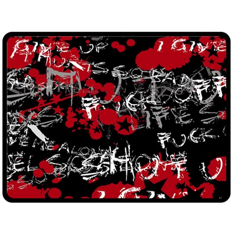 Emo Graffiti Double Sided Fleece Blanket (Large) from ArtsNow.com 80 x60  Blanket Back