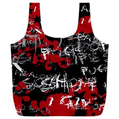 Emo Graffiti Full Print Recycle Bag (XL) from ArtsNow.com Back