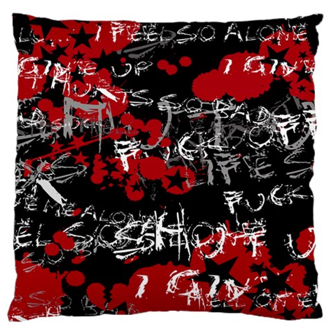 Emo Graffiti Standard Flano Cushion Case (One Side) from ArtsNow.com Front