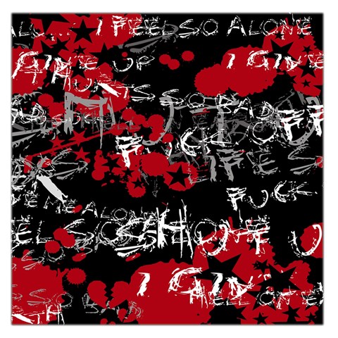 Emo Graffiti Large Satin Scarf (Square) from ArtsNow.com Front