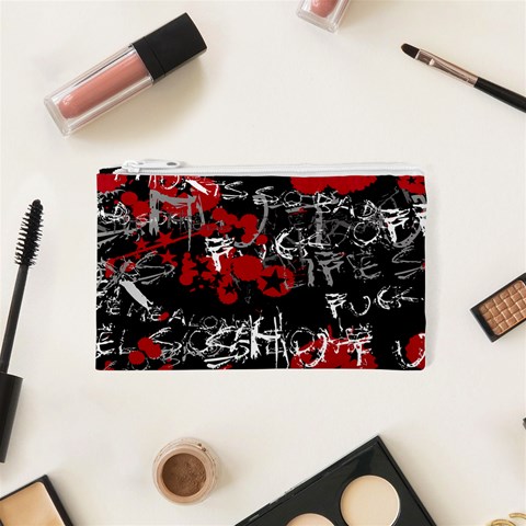 Emo Graffiti Cosmetic Bag (XS) from ArtsNow.com Front