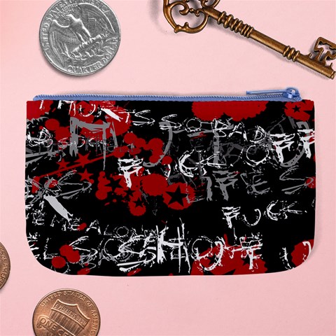 Emo Graffiti Large Coin Purse from ArtsNow.com Back