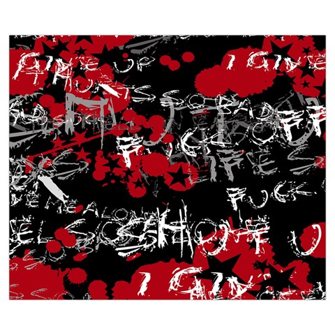 Emo Graffiti Zipper Medium Tote Bag from ArtsNow.com Back