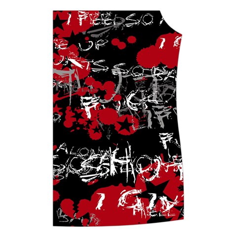 Emo Graffiti Women s Button Up Vest from ArtsNow.com Front Left