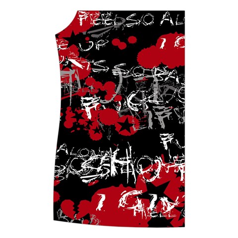 Emo Graffiti Women s Button Up Vest from ArtsNow.com Front Right