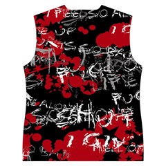 Emo Graffiti Women s Button Up Vest from ArtsNow.com Back