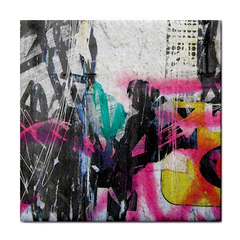 Graffiti Grunge Tile Coaster from ArtsNow.com Front