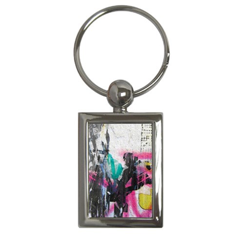 Graffiti Grunge Key Chain (Rectangle) from ArtsNow.com Front