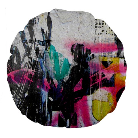 Graffiti Grunge Large 18  Premium Round Cushion  from ArtsNow.com Front