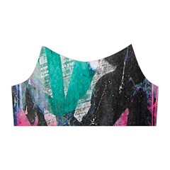 Graffiti Grunge Shoulder Cutout Velvet One Piece from ArtsNow.com Left Sleeve