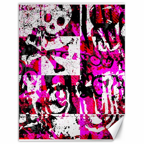 Pink Checker Graffiti Canvas 18  x 24  from ArtsNow.com 17.8 x23.08  Canvas - 1