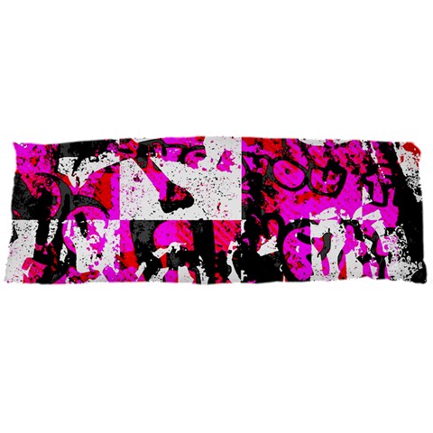 Pink Checker Graffiti Body Pillow Case Dakimakura (Two Sides) from ArtsNow.com Back