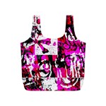 Pink Checker Graffiti Full Print Recycle Bag (S)