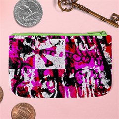 Pink Checker Graffiti Large Coin Purse from ArtsNow.com Back