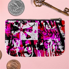 Pink Checker Graffiti Large Coin Purse from ArtsNow.com Back