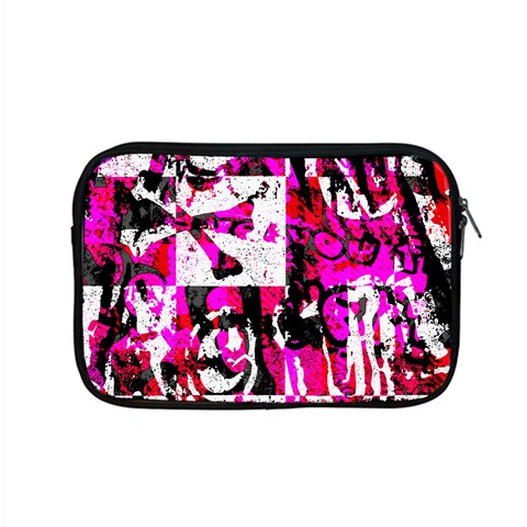 Pink Checker Graffiti Apple MacBook Pro 15  Zipper Case from ArtsNow.com Front