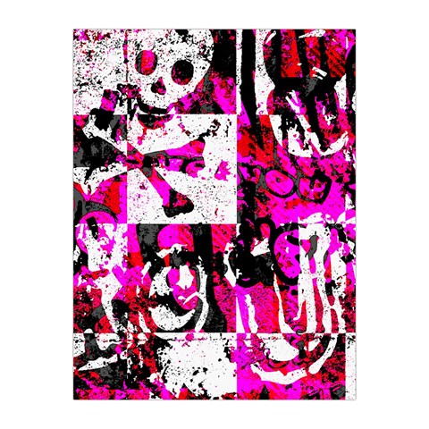 Pink Checker Graffiti Medium Tapestry from ArtsNow.com Front