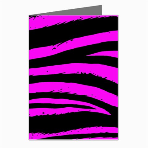 Pink Zebra Greeting Card from ArtsNow.com Left