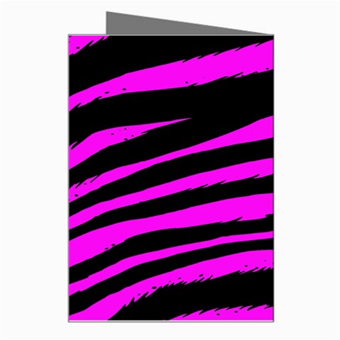 Pink Zebra Greeting Card from ArtsNow.com Right