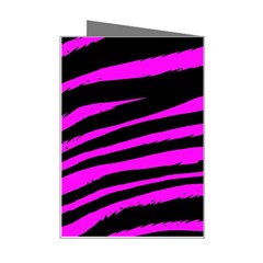 Pink Zebra Mini Greeting Card from ArtsNow.com Right