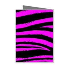 Pink Zebra Mini Greeting Cards (Pkg of 8) from ArtsNow.com Left