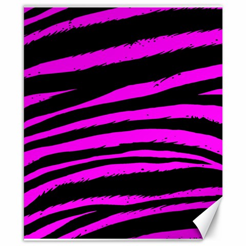 Pink Zebra Canvas 8  x 10  from ArtsNow.com 8.15 x9.66  Canvas - 1