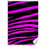 Pink Zebra Canvas 12  x 18 