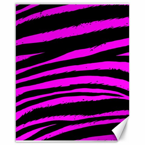 Pink Zebra Canvas 16  x 20  from ArtsNow.com 15.75 x19.29  Canvas - 1