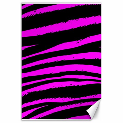 Pink Zebra Canvas 20  x 30  from ArtsNow.com 19.62 x28.9  Canvas - 1