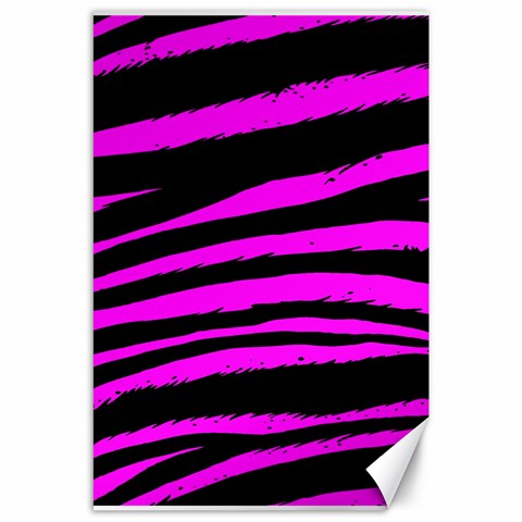 Pink Zebra Canvas 24  x 36  from ArtsNow.com 23.35 x34.74  Canvas - 1