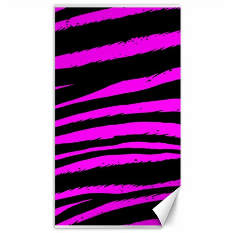 Pink Zebra Canvas 40  x 72  from ArtsNow.com 39.28 x69.23  Canvas - 1