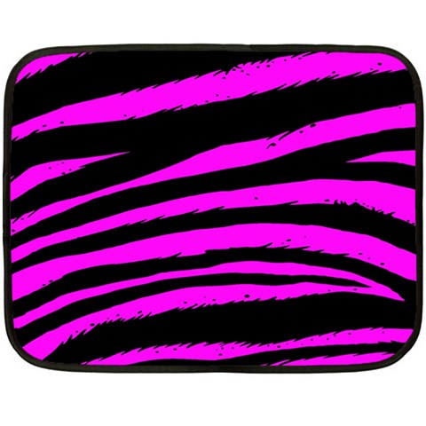 Pink Zebra Double Sided Fleece Blanket (Mini) from ArtsNow.com 35 x27  Blanket Front