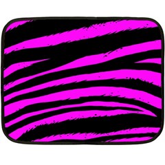 Pink Zebra Double Sided Fleece Blanket (Mini) from ArtsNow.com 35 x27  Blanket Front