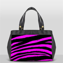 Pink Zebra Oversize Office Handbag (2 Sides) from ArtsNow.com Back