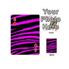 Pink Zebra Playing Cards 54 Designs (Mini) from ArtsNow.com Front - Diamond4