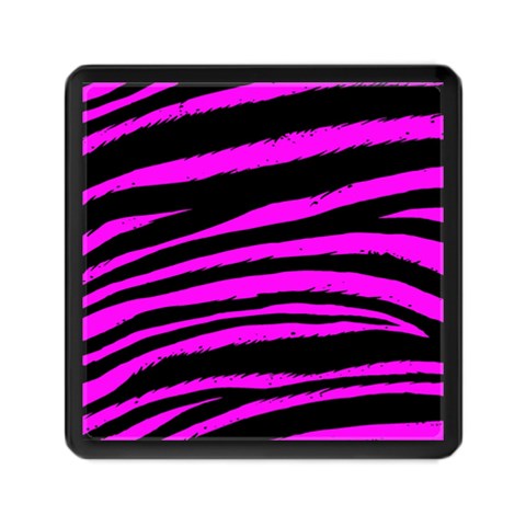 Pink Zebra Memory Card Reader (Square) from ArtsNow.com Front