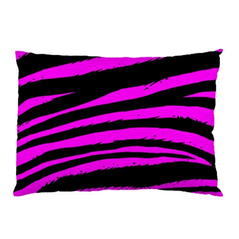 Pink Zebra Pillow Case (Two Sides) from ArtsNow.com Front